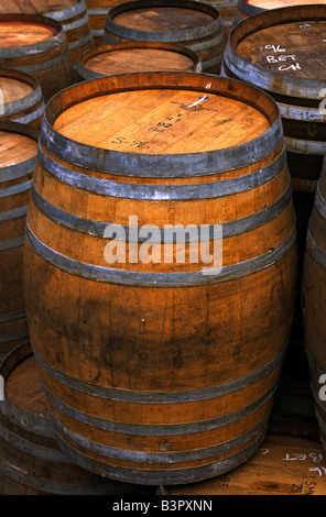 Eichenfässern Stockfoto