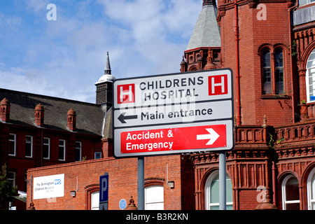 Birmingham Kinder Krankenhaus, West Midlands, England, UK Stockfoto