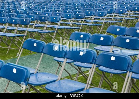 leere Konzertbestuhlung Stockfoto