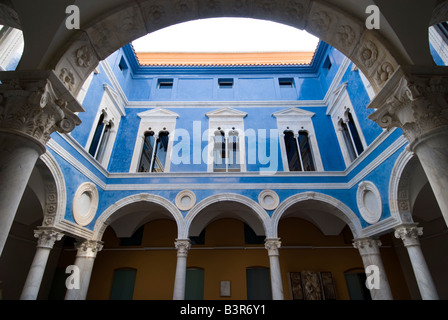 Innenhof im Kunstmuseum Museu De Balles Arts de Valencia, Spanien Stockfoto
