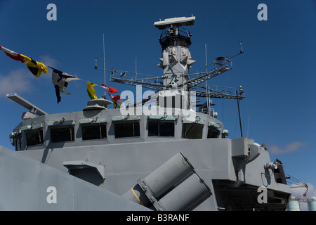 HMS Argyll Royal Navy Fregatte beim Tall Ships Race in Liverpool Juli 2008 in Huskisson Niederlassung Dock Stockfoto