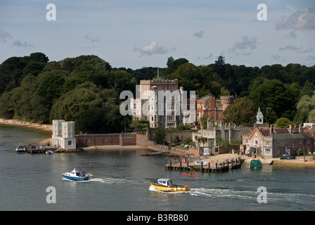 Brownsea Island, Poole, Dorset, UK. Brownsea Schloss, auch bekannt als Branksea. Stockfoto