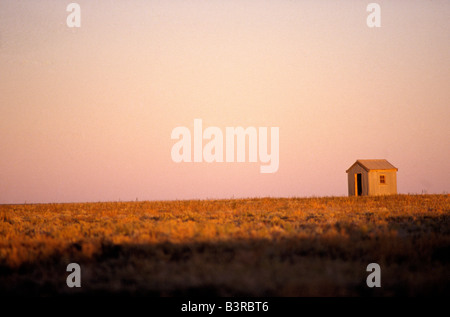 Wellblech Zinn Hütte Stockfoto