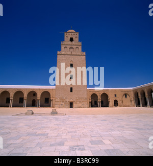 Kairouan Tunesien Sidi-Oqba-Moschee Stockfoto