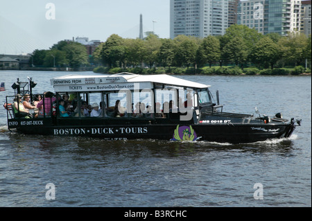 Nahaufnahme einer Boston Duck Tour im Gange Stockfoto