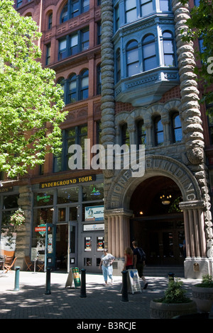 Pioneer Gebäude Pioneer Square Seattle WA Washington USA Nordwesten Stockfoto