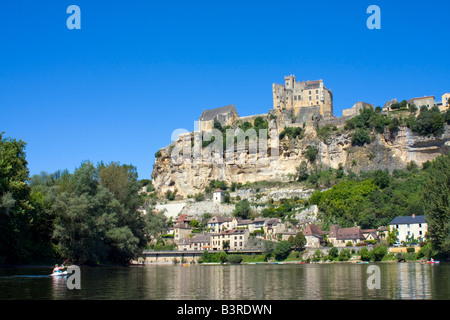 Das mittelalterliche Schloss Beynac in Frankreich Stockfoto