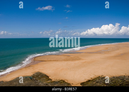 Carteret, Normandie, Frankreich. Der perfekte Urlaubsstrand in Hatainville auf der Halbinsel Cotentin, Plage de la Vieille Eglise genannt Stockfoto