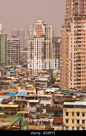 MACAU CHINA dicht besiedelte Stadtlandschaft von Macau Stockfoto