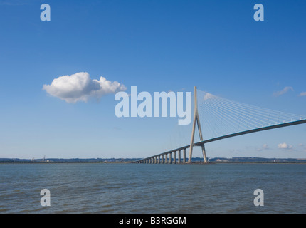 Pont de Normandie Calvados Normandie Frankreich Stockfoto