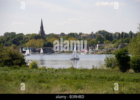 Brent Reservoir (im Volksmund als die Waliser Harfe) London England uk gb Stockfoto