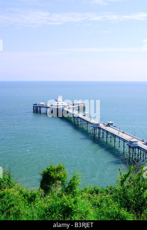 Llandudno Pier in Nord-Wales von der Great Orme-Seilbahn aus gesehen Stockfoto