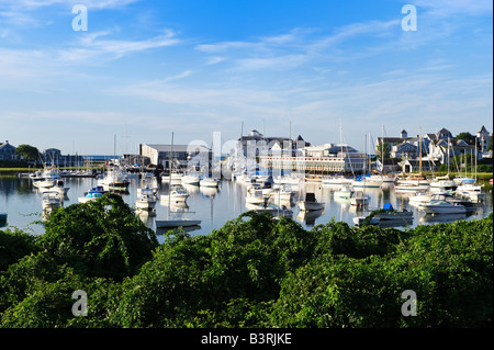 Boote im Hafen Hafen Harwich wychmere Cape Cod ma Usa Stockfoto