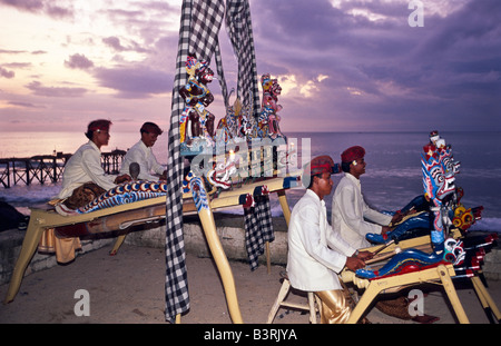 Gamelan Musiker Bali Indonesien Stockfoto