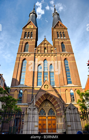 Amsterdam-Kirche in Jordaan Holland Stockfoto