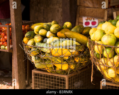 Produzieren Sie in Körben, Kerala, Indien Stockfoto