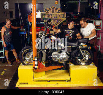 HARLEY DAVIDSON MOTORRAD PFLANZE (DAS EINZIGE MOTORRAD MADE IN USA), YORK, PENNSYLVANIA, USA Stockfoto