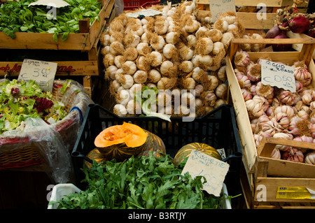 Gemüse stall Campo dei Fiori-Markt. Rom Italien Stockfoto