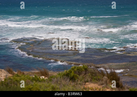 Felsformationen in der Nähe von London Bridge Sorrento Mornington Halbinsel Victoria Australien Stockfoto