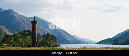 Denkmal für Prinz Charles Edward Stuart in Glenfinnan Loch Shiel Schottland Stockfoto