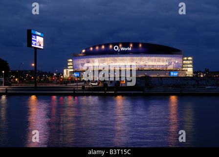 Berlin. O2-World. O₂-Arena in Berlin-Friedrichshain. Stockfoto