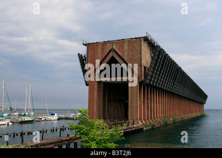 Marquette Michigan MI Upper Peninsula am Lake Superior Lower Harbor in den USA horizontale Hochauflösung Stockfoto