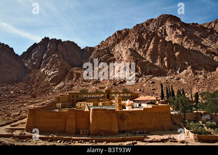 Kloster von Str. Catherine befindet sich am Fuße des Mosesberg im Sinai Ägypten. Stockfoto