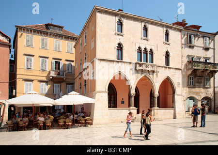 Narodni Square in Mitteldalmatien, Split, Kroatien, Osteuropa Stockfoto