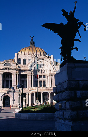 Mexiko, Mexiko-Stadt, Palast Las Belles Artes. Stockfoto