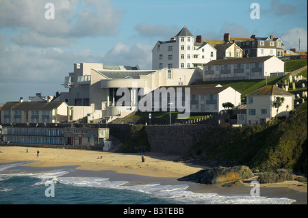 England, Cornwall, St Ives. Die Tate St Ives, der provinziellen Vorposten der berühmten Londoner Kunstgalerie Baujahr 1993 Stockfoto