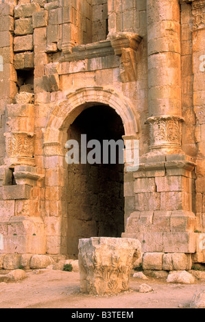 Asien, Jordan, Jerash. Bogen der Truimph. Stockfoto