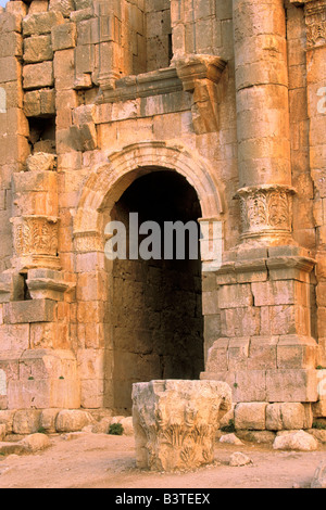 Asien, Jordan, Jerash. Triumphbogen. Stockfoto