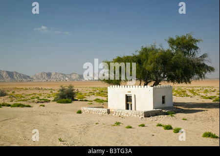Oman, Sharqiya Region, Ras Al Hadd. Wüstenhaus Stockfoto