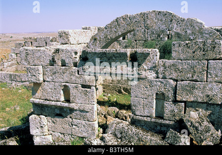 Asien, Syrien, Segilla. Tote Stadt. Stockfoto