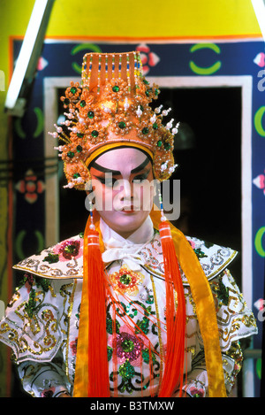 Thailand, Bangkok. Chinesische Oper Leistung. Stockfoto