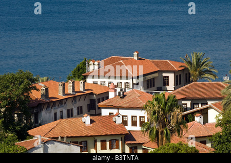 Alte traditionelle Häuser im Antalya, Südküste der Türkei Stockfoto