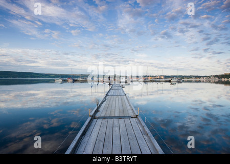 Die Stadt von La Baie in Ville Saguenay. Stockfoto