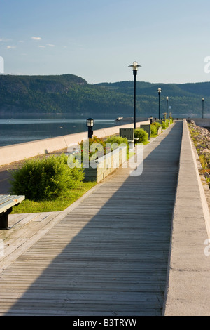 Die Stadt von La Baie in Ville Saguenay. Stockfoto