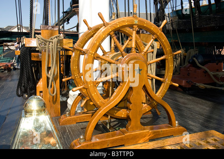 Navigationsansicht Rad schließen Stockfoto