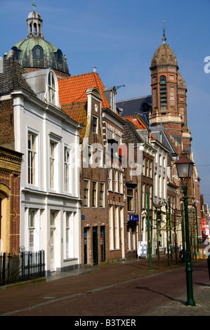 Europa, Niederlande (aka Holland), West Friesland Hoorn. Rodesteen Square (roter Stein). Stockfoto