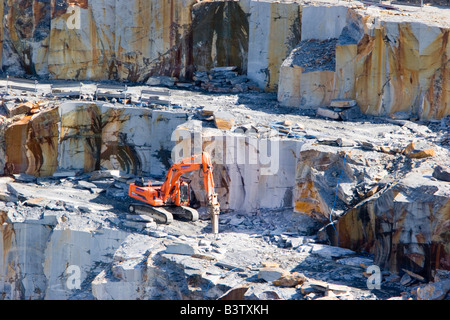 Die Delabole Schiefer-Steinbruch in Nord Cornwall Stockfoto