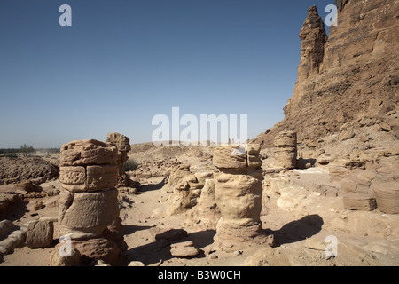 Der Tempel des Amun und der Heilige Berg des Jebel Barkal, Karima, Sudan Stockfoto