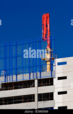 Bau / A gewerbliche Bebauung ist unter Construction.Melbourne Victoria Australien. Stockfoto