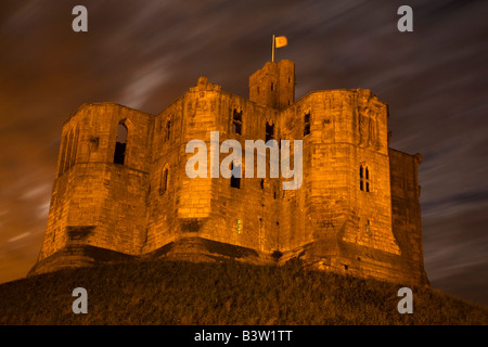 Warkworth Castle in Northumberland. Stockfoto