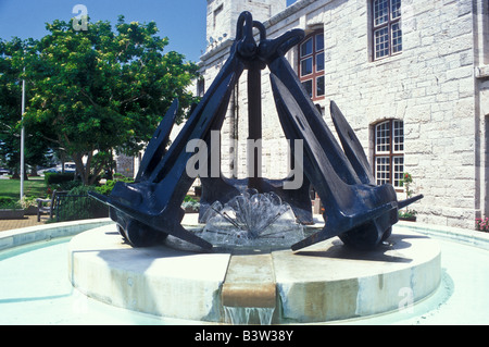 Anker-Brunnen, Royal Naval Dockyard, Hamilton, Bermuda Stockfoto