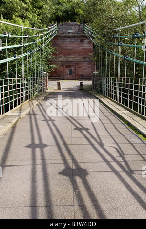 Union Hängebrücke an der Grenze zwischen England und Schottland in Großbritannien Northumberland Stockfoto