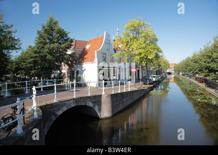 Kanal in Delft, Niederlande Stockfoto