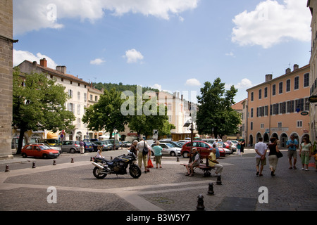 Straße in der Nähe der Kathedrale Saint Etienne, Cahors, 46, Lot, Midi Pyrenäen, South West, Frankreich, Europa Stockfoto