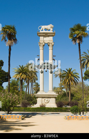 Monumento de Cristobal Colon, Sevilla, Andalusien, Spanien Stockfoto