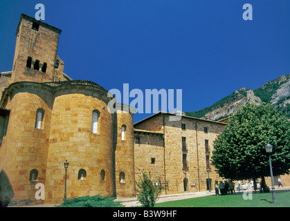 Kloster von Leyre in Sierra de Leyre-Navarra-Spanien Stockfoto